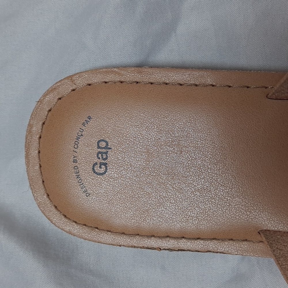 Gap Criss Cross Slip On Flat Summer Sandals Size 10 - Picture 4 of 7